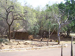 The ablution block at the group camp