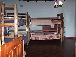 Room with bunk beds and en-suite bathroom