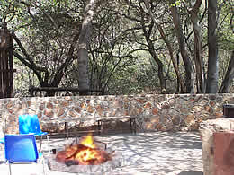 The boma with firepit