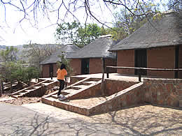 The sleeping huts