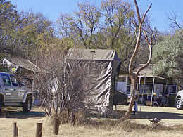 Bush safari trailers and tents