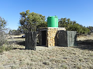The ablution block at the bush camp