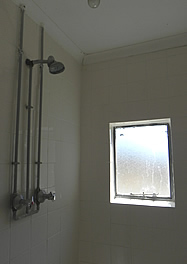 Shower at the camping sites