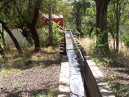 Water canal leading to the old water mill
