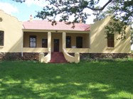 The original farm house being converted to a museum