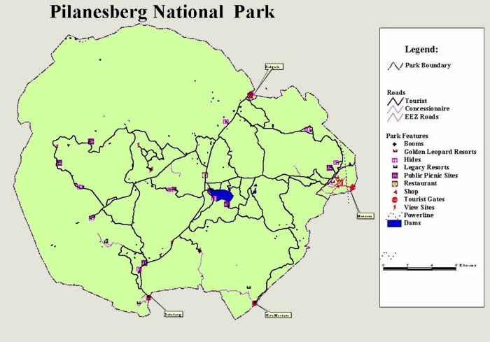 Zoning Map - Pilanesberg National Park